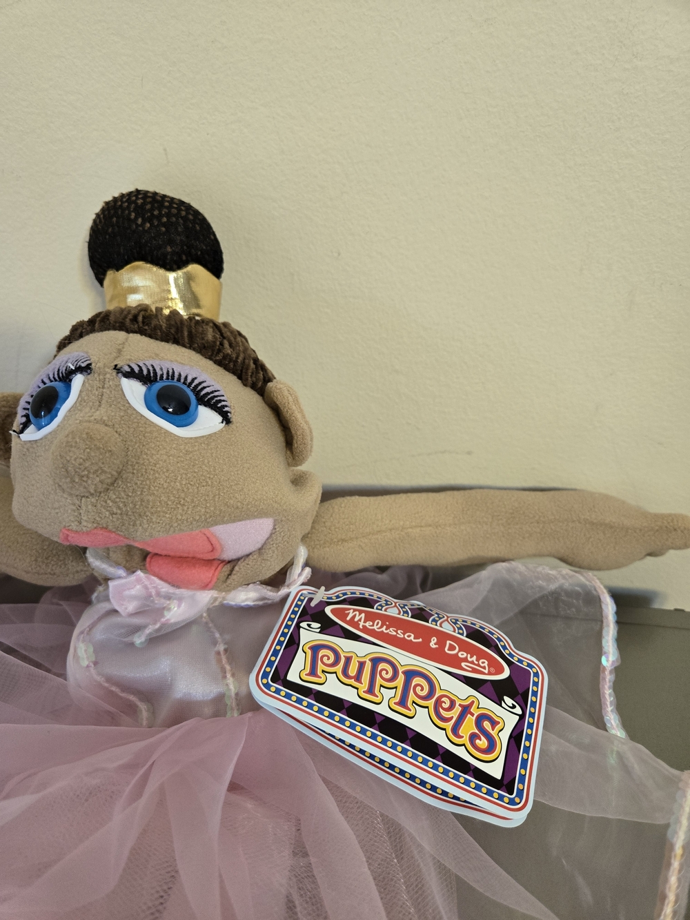 Melissa & Doug Tina Prima Ballerina 21" Plush Hand Puppet - Picture 3 of 10